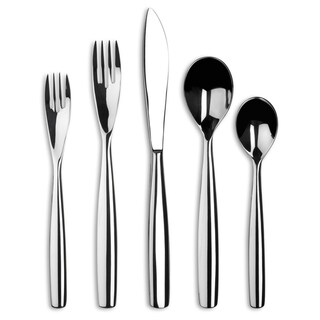 Ginkgo Charlie 42-Piece Stainless Steel Flatware Set