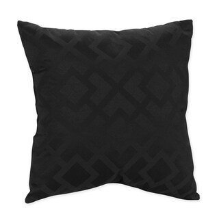 Sweet JoJo Designs Black Diamond Jacquard Throw Pillow