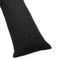 Sweet JoJo Designs Black Diamond Jacquard Modern Full Length Double Zippered Body Pillow Case Cover