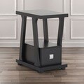 Naudine 1-drawer Black End Table