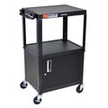 Offex Height Adjustable Steel AV Utility Cart