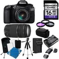 Canon EOS 60D Pro Digital SLR Camera with 18-55 IS II & 75-300 III Lens Bundle