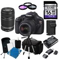 Canon EOS Rebel T3 Digital SLR Camera with 18-55mm IS II & 55-250 IS II Lens Bundle