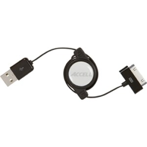 Accell Sync/Charge Cable, Black 2.6ft.