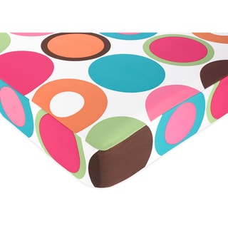 Sweet JoJo Designs Deco Dot Fitted Crib Sheet-Image