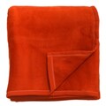 Bocasa Orange Woven 85 x 95 Throw Blanket