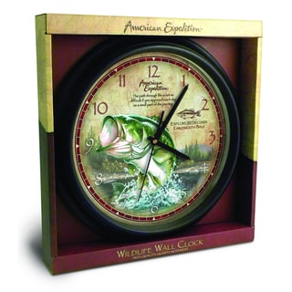 American Expedition Largemouth Bass Wall Clock