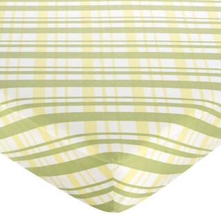 Click to Enlarge for Sweet JoJo Designs Leap Frog Plaid Fitted Crib Sheet Sweet JoJo Designs Leap Frog Plaid Fitted Crib Sheet-Image