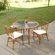 Home Styles Bimini Jim 5-Piece Bamboo-Look Dining Set