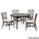 Home Styles Bimini Jim 5-Piece Bamboo-Look Dining Set