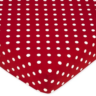 Click to Enlarge for Sweet JoJo Designs Polka Dot Ladybug Fitted Crib Sheet Sweet JoJo Designs Polka Dot Ladybug Fitted Crib Sheet-Image