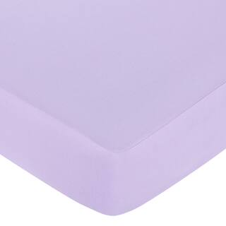 Sweet JoJo Designs Purple Princess Fitted Crib Sheet-Image