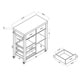Furniture of America Stewardee Contemporary Mobile Kitchen Bar Cart