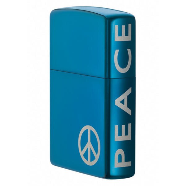 Zippo Peace Blue Lighter