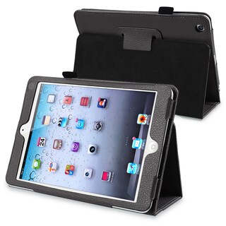 BasAcc Black Leather Case with Stand for Apple? iPad Mini