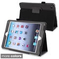 BasAcc Black Leather Case with Stand for Apple iPad Mini