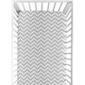 Sweet JoJo Designs Yellow and Grey Zig Zag Fitted Crib Sheet