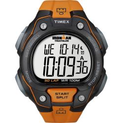 Timex Men's T5K493 Ironman Traditional 50-Lap Orange/Black Watch