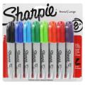 Sharpie Assorted 5.3 mm Chisel Tip Permanent Markers (Pack of 8)
