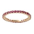 10k Rose Gold Pink Sapphire Eternity Band