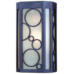 Circles 1-light Bronze LED Outdoor Wall Light