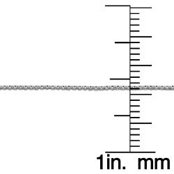 14k White Gold 18-inch Hollow Box Chain