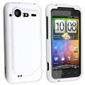 White Snap-on Rubber Coated Case for HTC Droid Incredible 2/ S