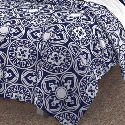 Moroccan Tile 3-piece Full/ Queen-size Mini Comforter Set