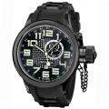 Invicta Men's Russian Diver Black Dial Black Rubber Watch