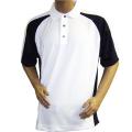 FootJoy Men's ProDry Pique White/ Navy Sport Golf Shirt