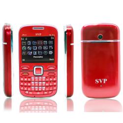 SVP IPro I6 Dual SIM Unlocked Red Cell Phone with micro 4GB Card