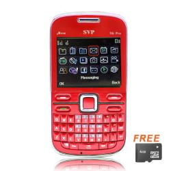 SVP IPro I6 Dual SIM Unlocked Red Cell Phone with micro 4GB Card