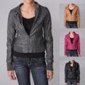 Ci Sono by Adi Juniors Faux Leather Zip-front Jacket