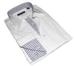 White Shirt Dress on Domani Blue Label Mens White French Cuff Dress Shirt   Overstock Com