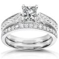 14k White Gold 4/5ct TDW Diamond Bridal Ring Set (H-I, I1-I2)