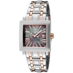 Swiss Legend Women's Colosso Black Mother Of Pearl Dial Two-Tone Watch
