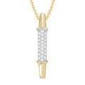 10k Yellow Gold 1/8ct TDW Diamond Fashion Necklace (J-K, I3)