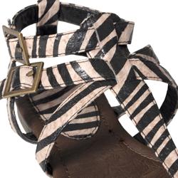 Journee Collection Girl's 'Trish-2s' Zebra T-strap Sandals