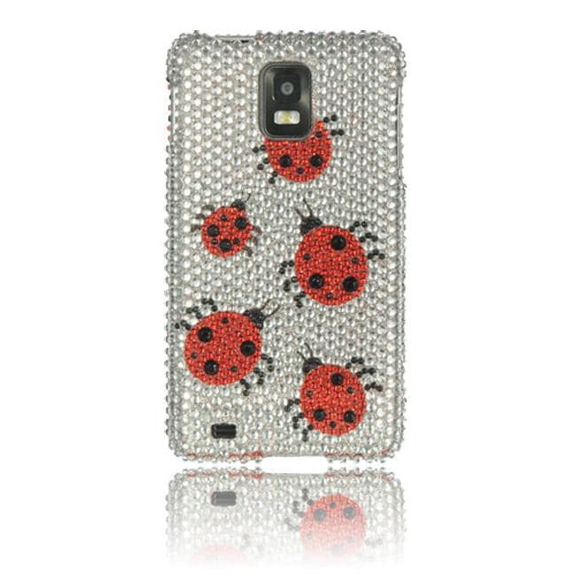 Luxmo Silver Ladybug Rhinestone Case for Samsung Infuse 4G/ I997