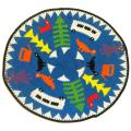 Telephone Wire Blue 12.5-inch Pictorial Decorative Plate (South Africa)