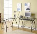 Free useful articles on Work desk Metal L-Shaped Glass Top Computer Desk