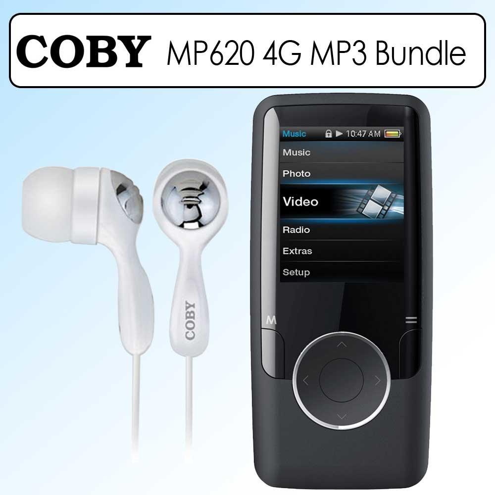 Coby  on Coby Mp620 4gb Mp3 Video Player And Headphones   Justcampus