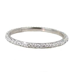 NEXTE Jewelry Silvertone White Rhinestone Zecchino Bracelet