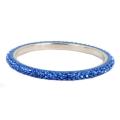 NEXTE Jewelry Silvertone Blue Rhinestone Zecchino Bracelet