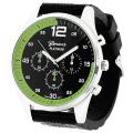 Geneva Platinum Men's Chronograph-style Silicone Watch