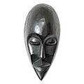 Handcrafted Sese Wood 'Beautiful' Africa Mask (Ghana)