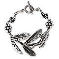 Sterling Silver 'Froggy Pond' Link Bracelet (Mexico)