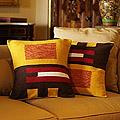 Set of Two Alpaca Wool 'Wari Art' Cushion Covers (Peru)