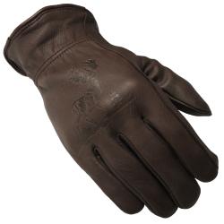 Daxx Men's Top Grain Deerskin Leather Whitetail Wildlife Print Gloves