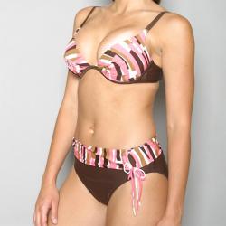 Ocean Dream Matchsticks High Waist Bikini Swimsuit